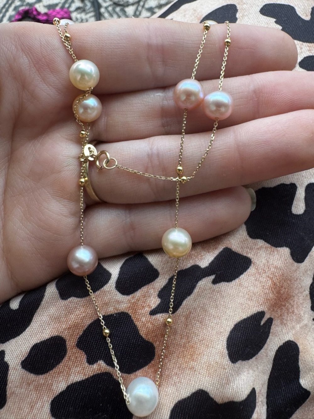 Hawaii genuine pearl SOLID 14k gold necklace $899